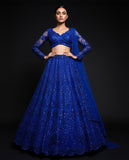 Glamorous Black Party Wear Lehenga Set – Heavily Embellished with Sparkly Sequins