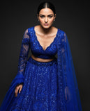 Glamorous Black Party Wear Lehenga Set – Heavily Embellished with Sparkly Sequins