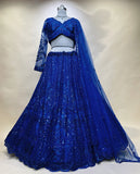 Glamorous Black Party Wear Lehenga Set – Heavily Embellished with Sparkly Sequins